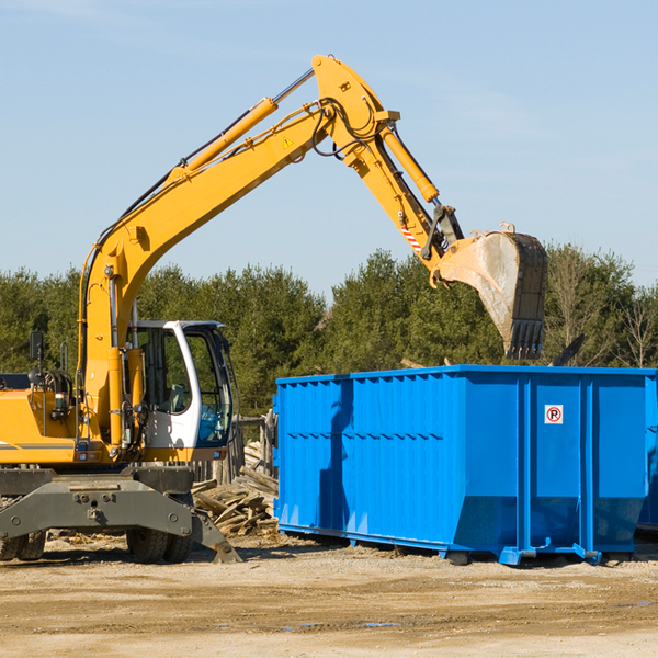 how does a residential dumpster rental service work in Dewey County